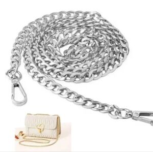Silver Chain Bag Strap Choose 1